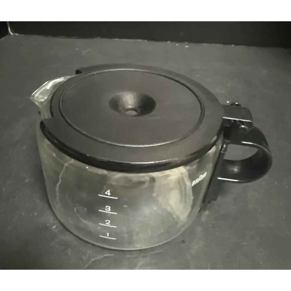 Braun Aromaster 4 Cup Black Coffee Maker Filter KF12B 3075 Tested